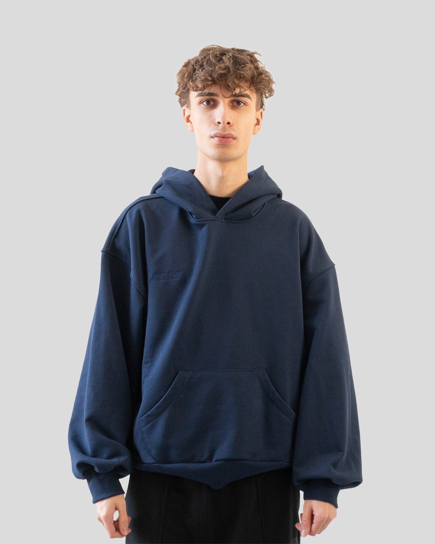 Basic hoodie (navy blue)