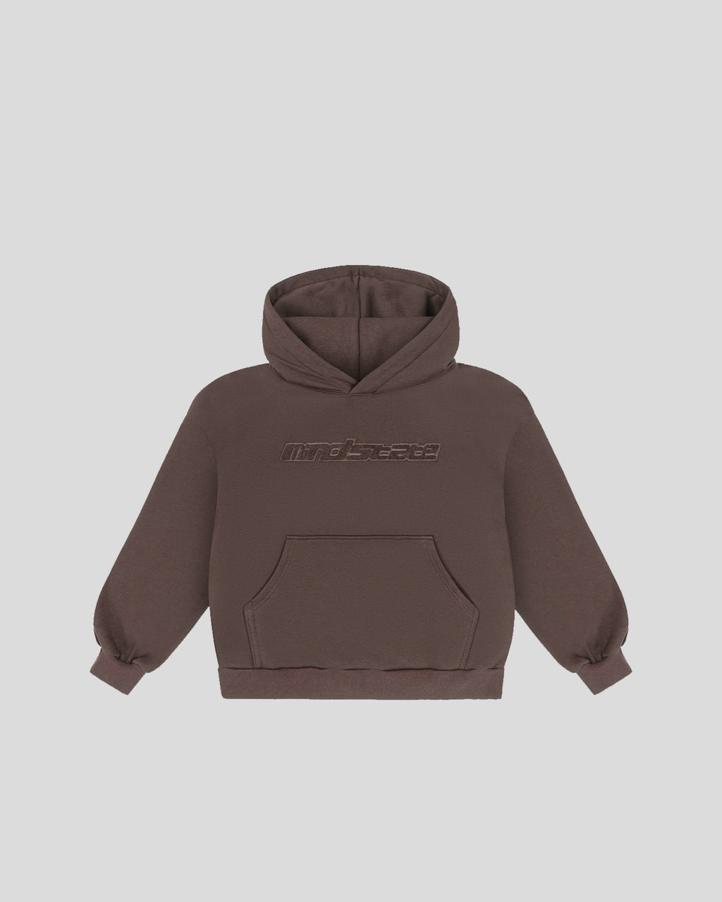 Brown frotte hoodie
