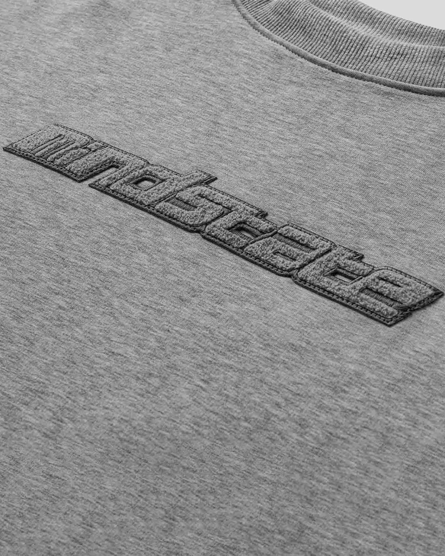 Gray frotte crewneck