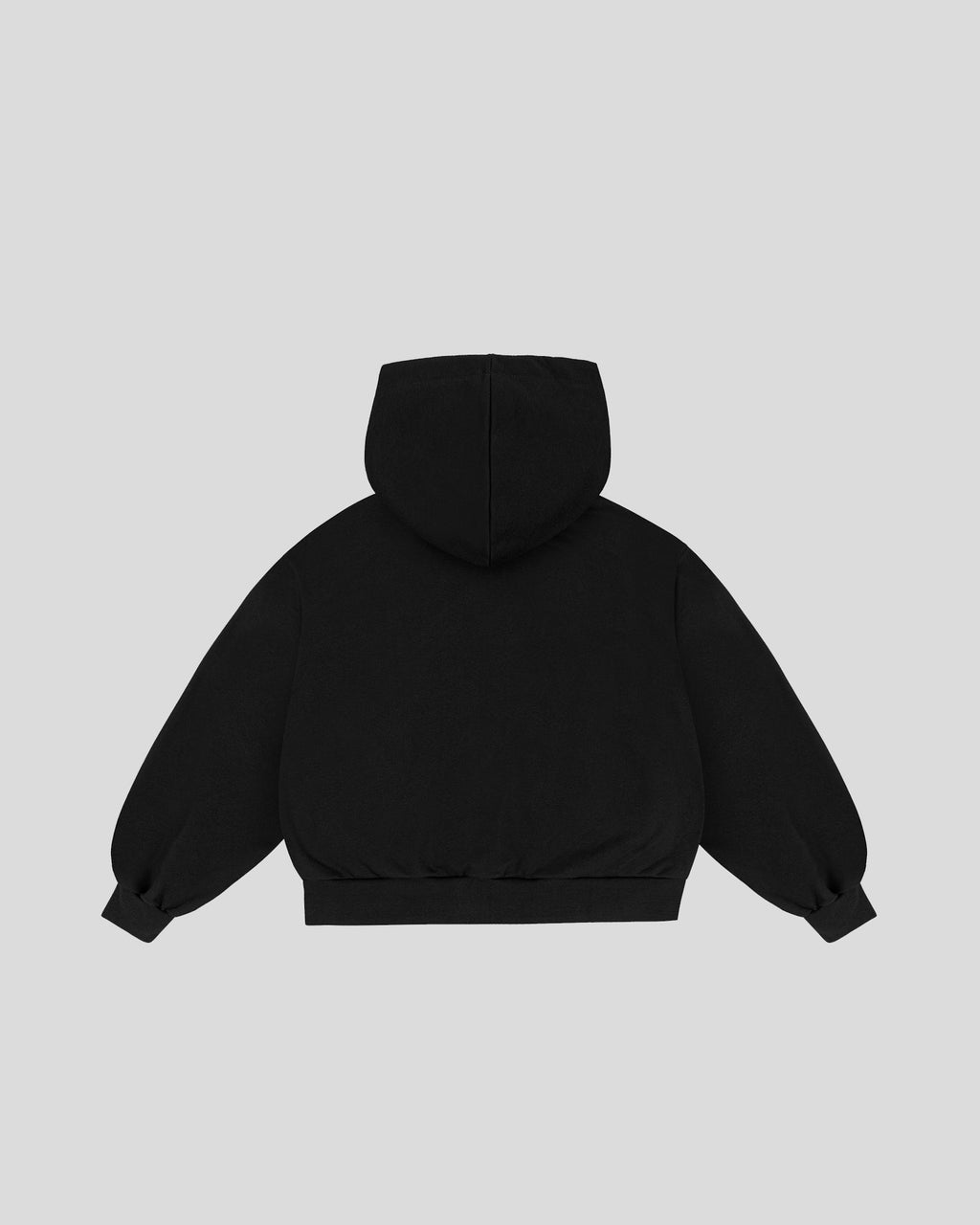 Distressed M zip hoodie