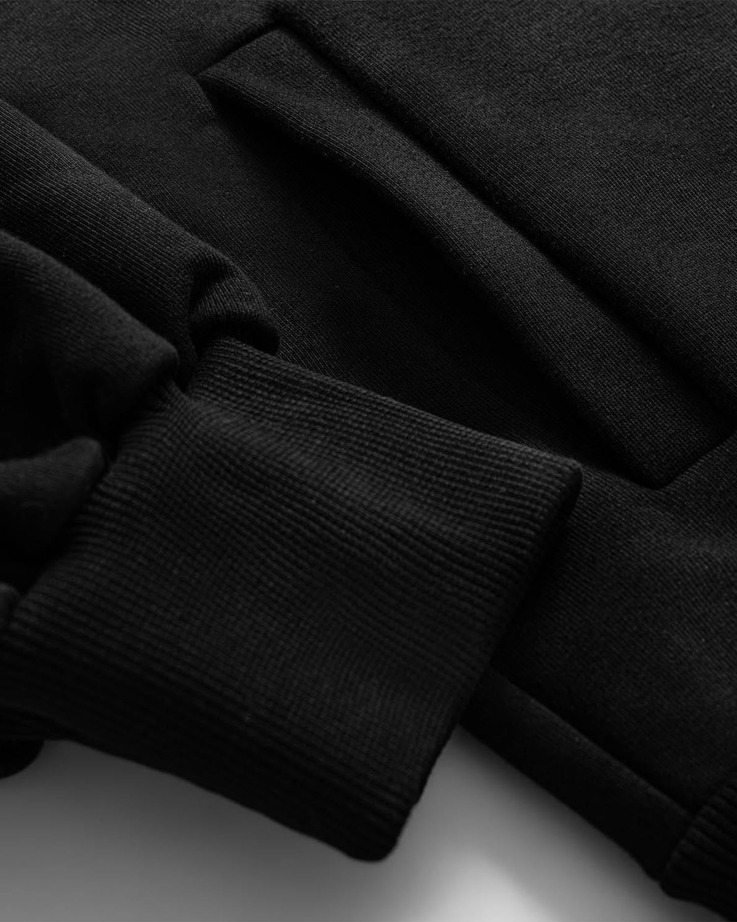 Distressed M zip hoodie