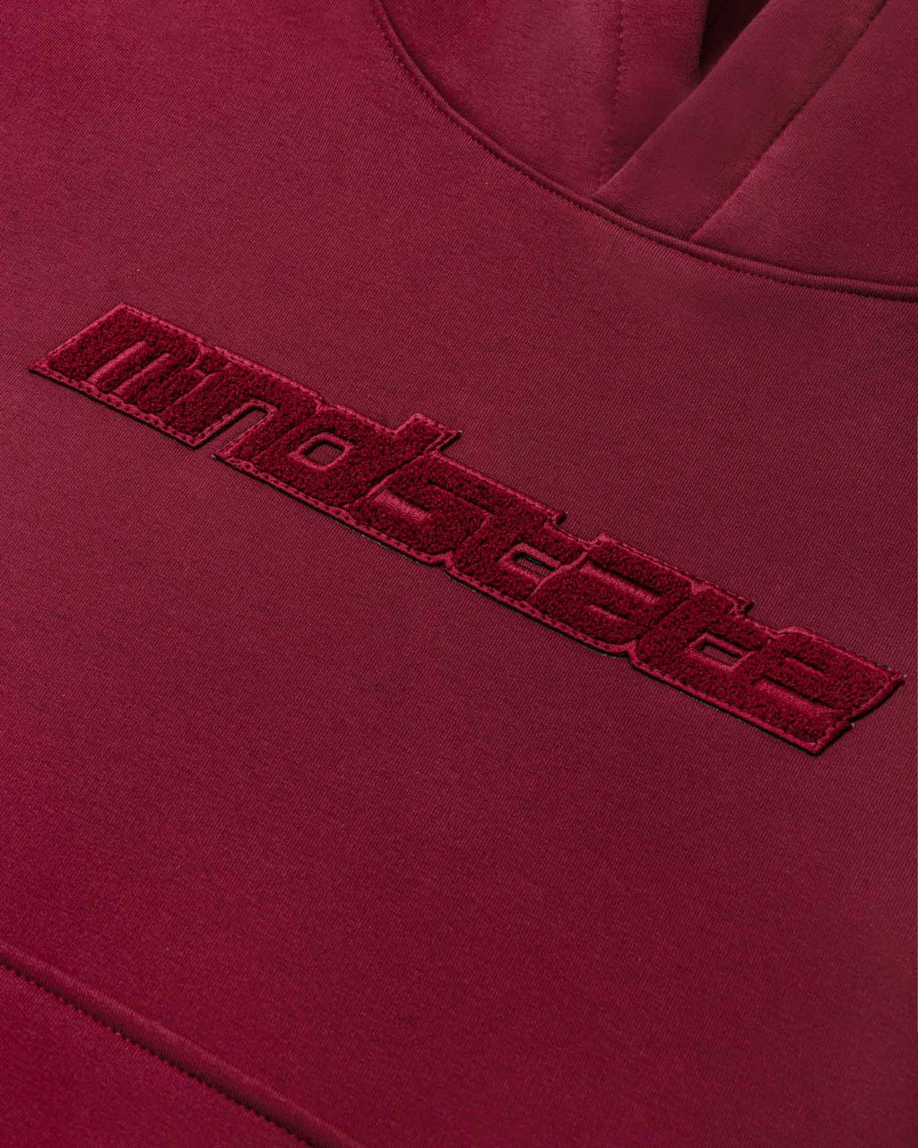 Maroon frotte hoodie