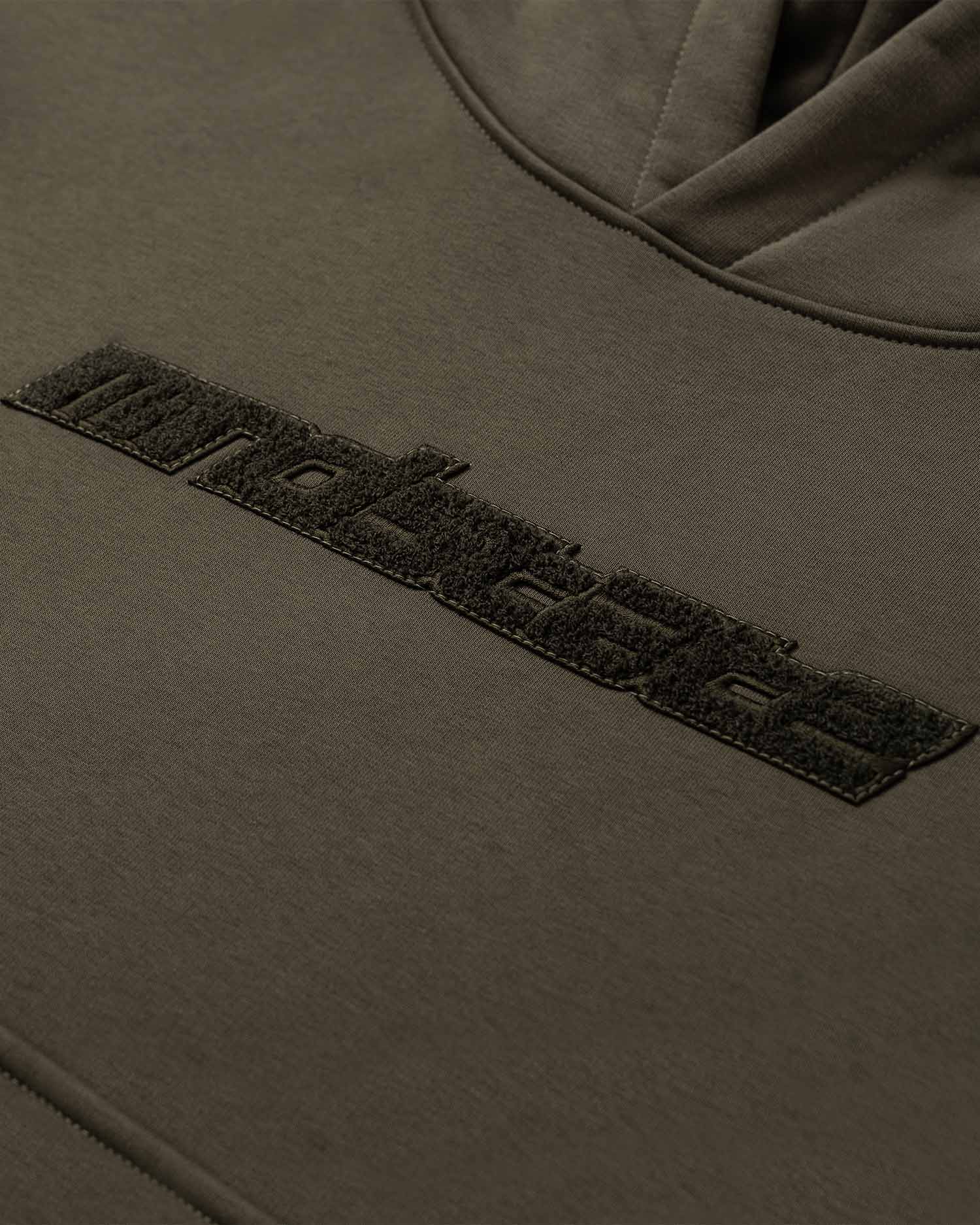 Olive frotte hoodie
