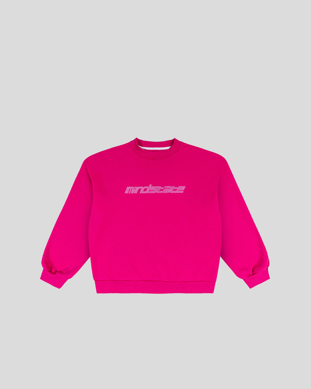 Pink frotte crewneck