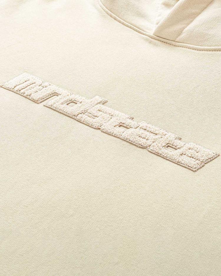 Beige frotte hoodie