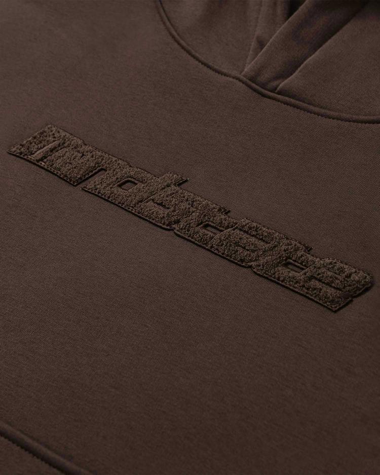 Brown frotte hoodie