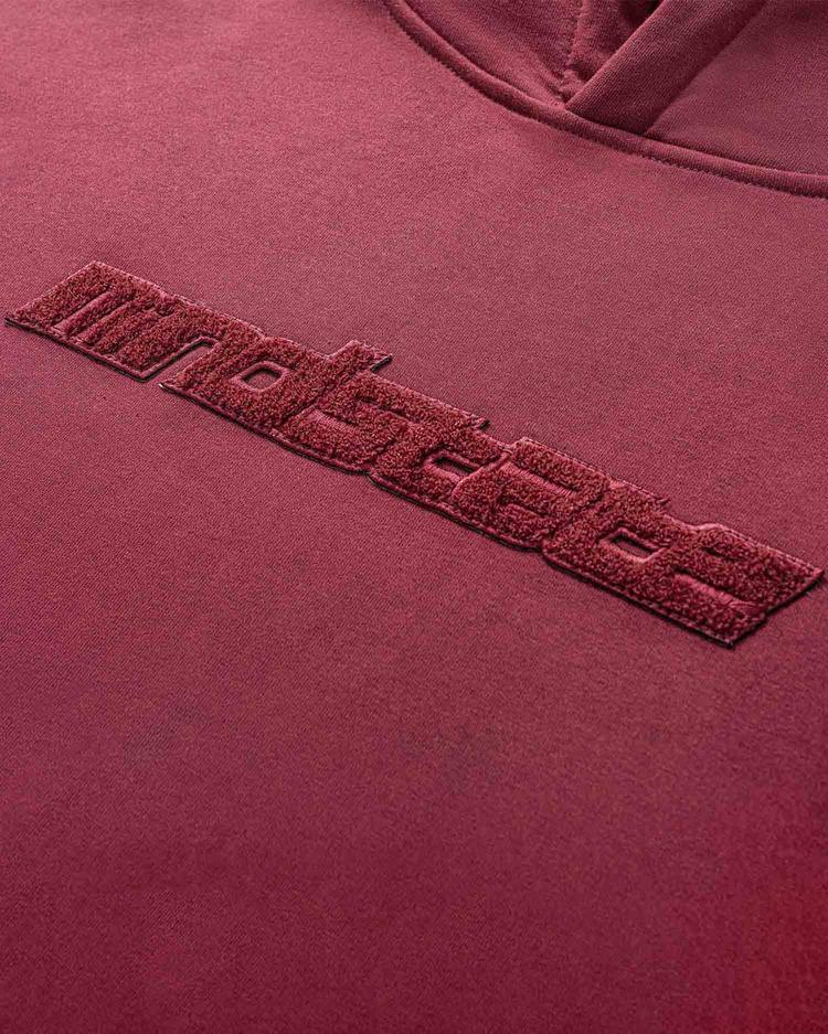 Maroon frotte hoodie
