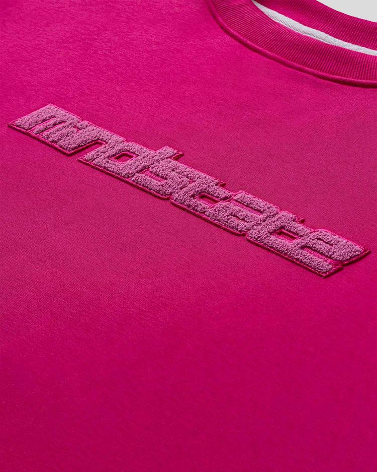 Pink frotte crewneck