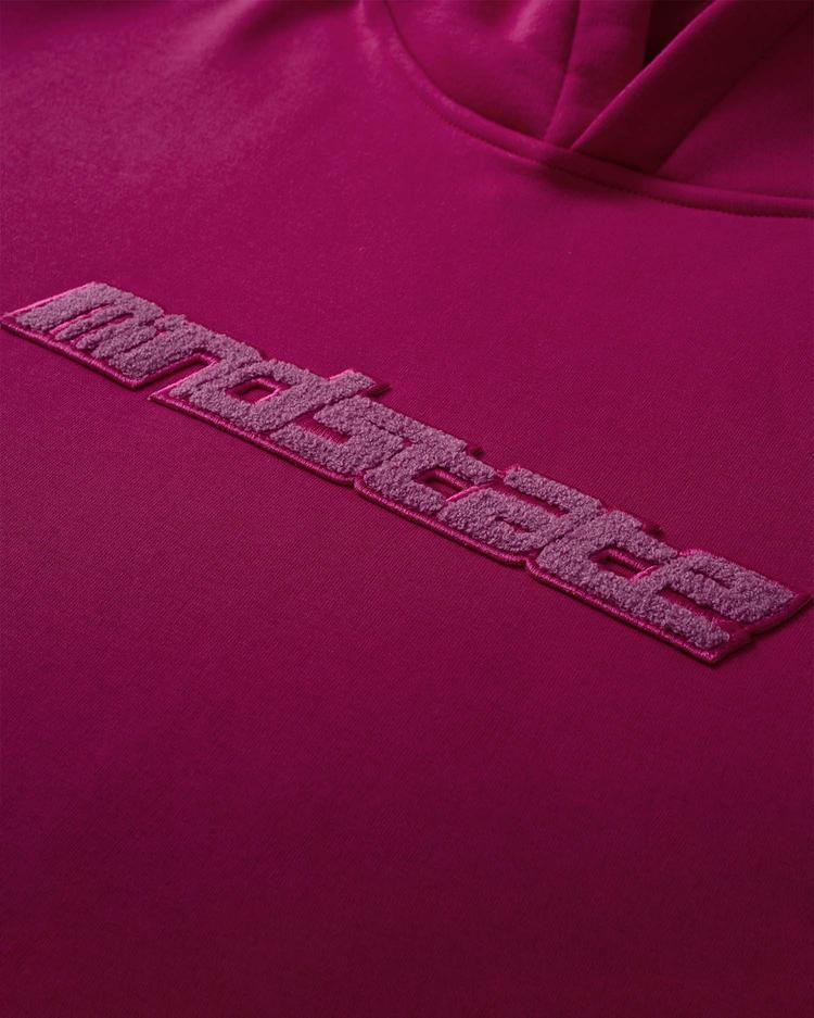 Pink frotte hoodie