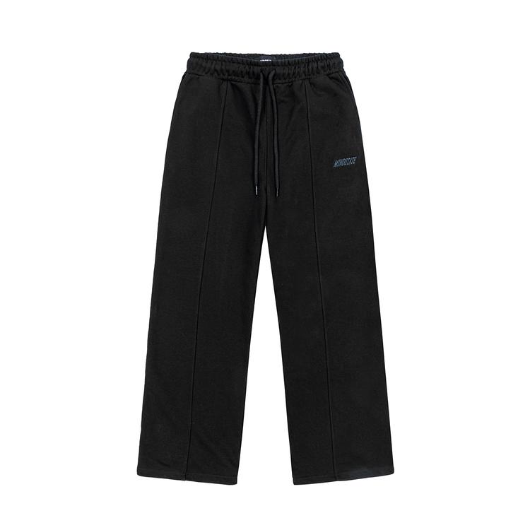 Wide-fit sweatpants (black) front