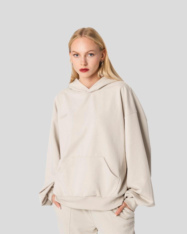 Basic hoodie (beige) back