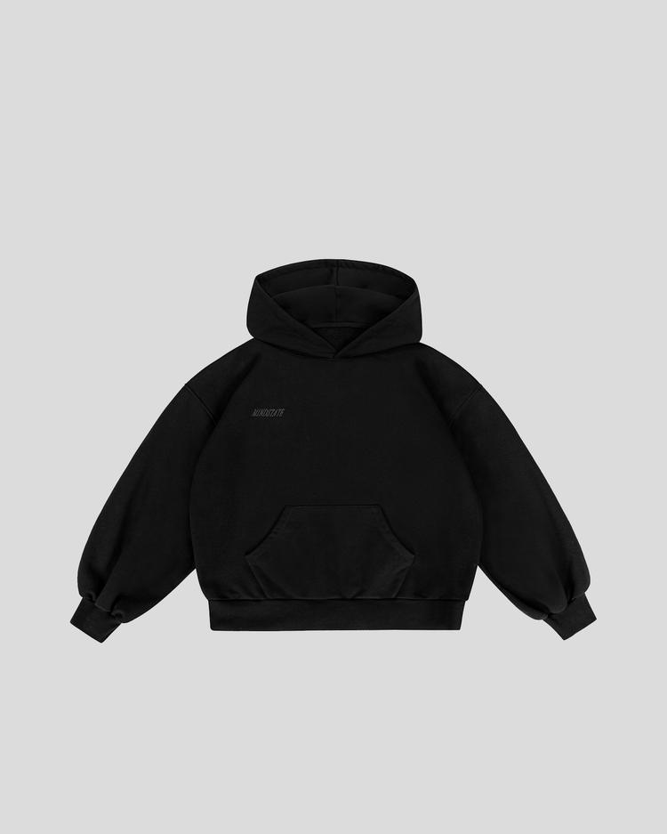 Basic hoodie (black) front
