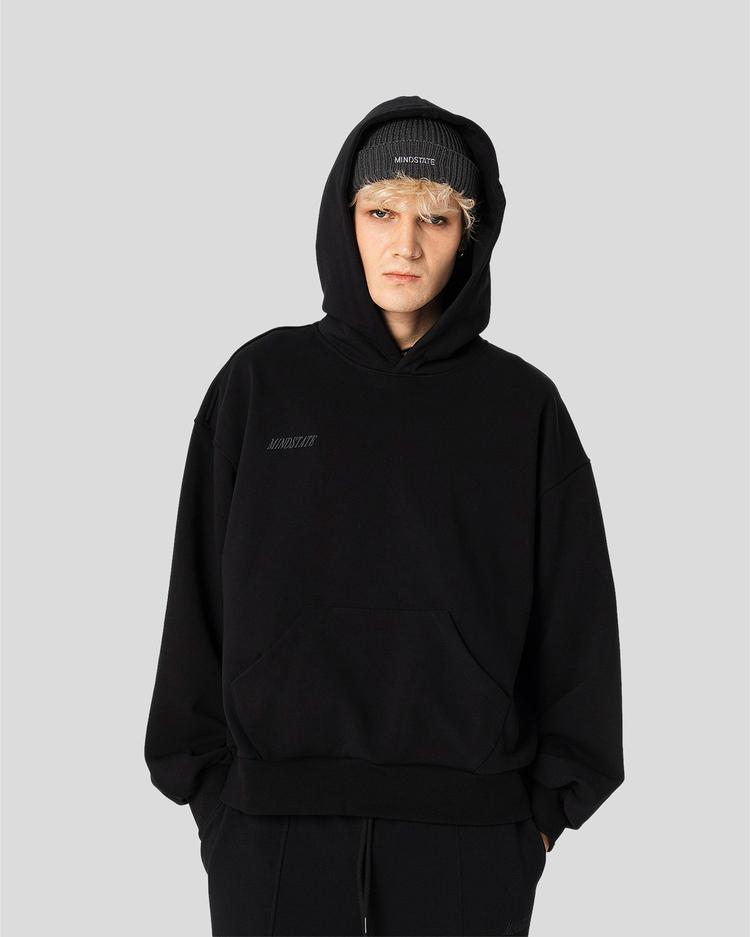 Basic hoodie (black) back