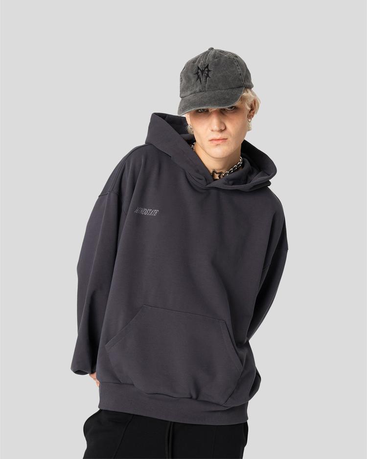 Basic hoodie (graphite) back