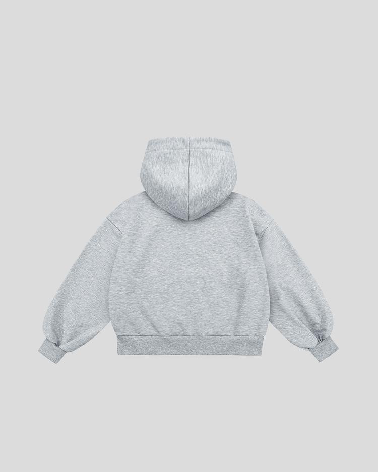 Basic hoodie (gray) back