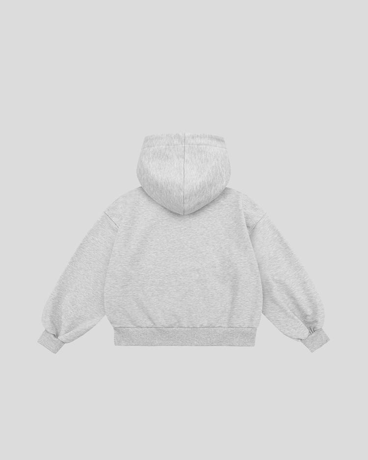 Basic hoodie (gray) back
