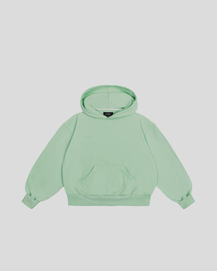 Basic hoodie (matcha) front