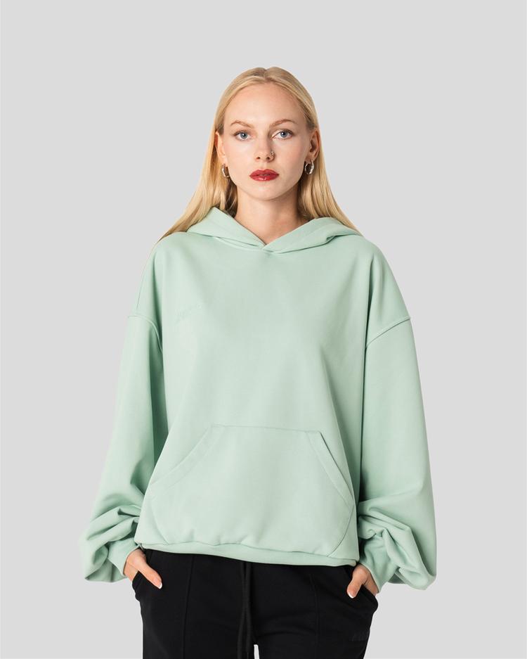 Basic hoodie (matcha) back