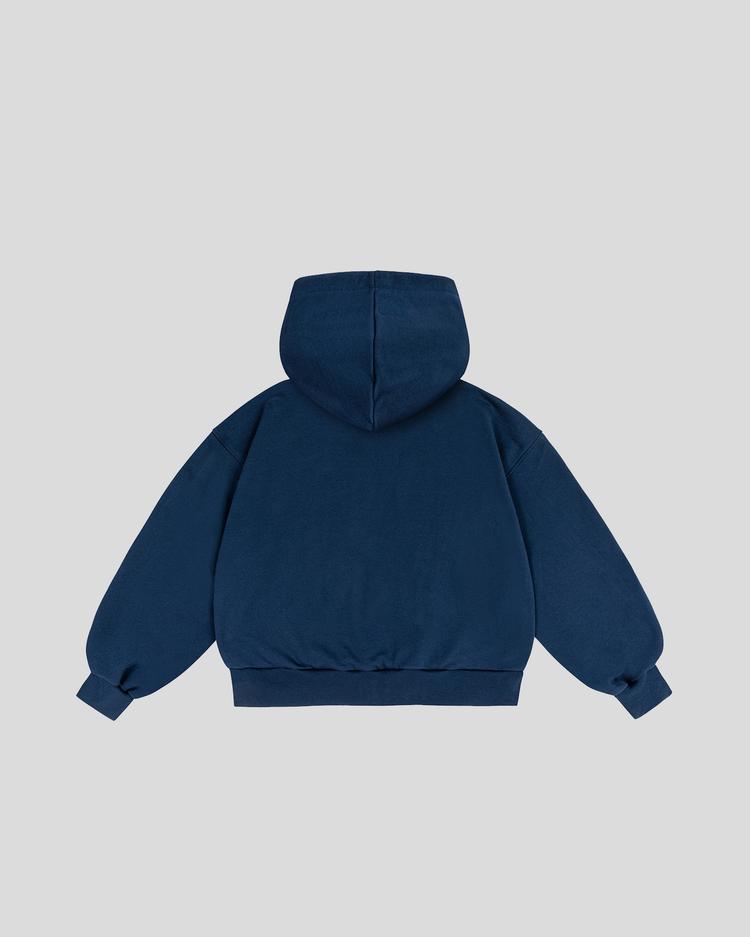 Basic hoodie (navy blue) back