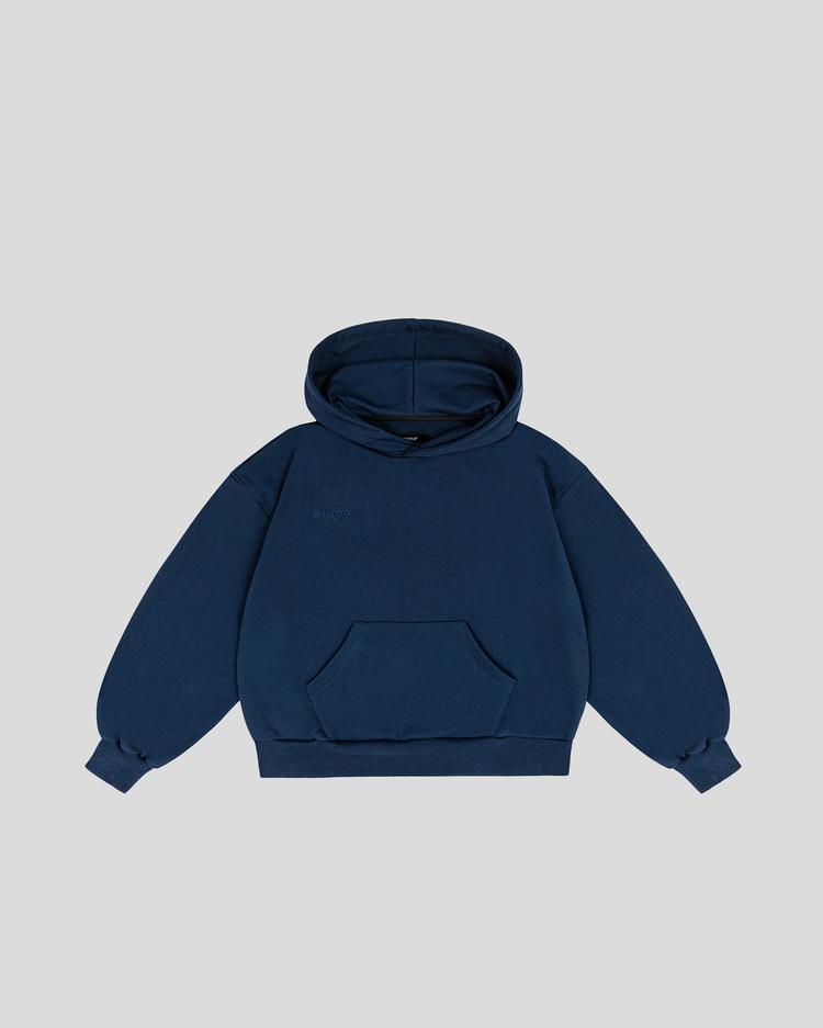 Basic hoodie (navy blue) front