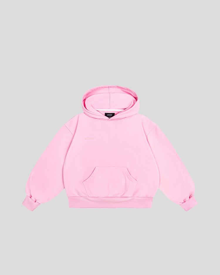 Basic hoodie (rose) front
