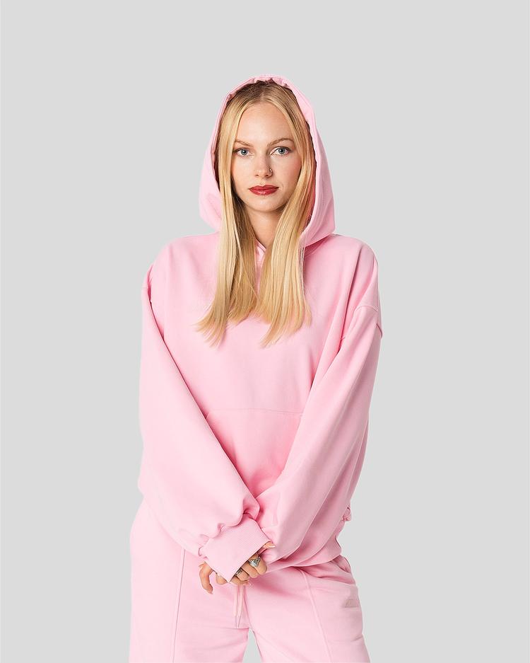 Basic hoodie (rose) back