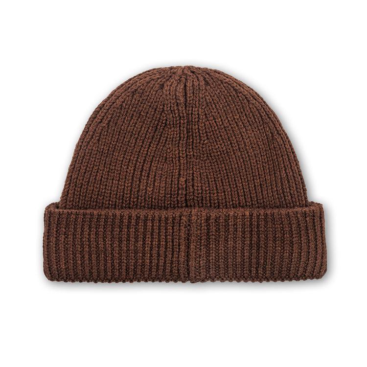 Brown beanie back