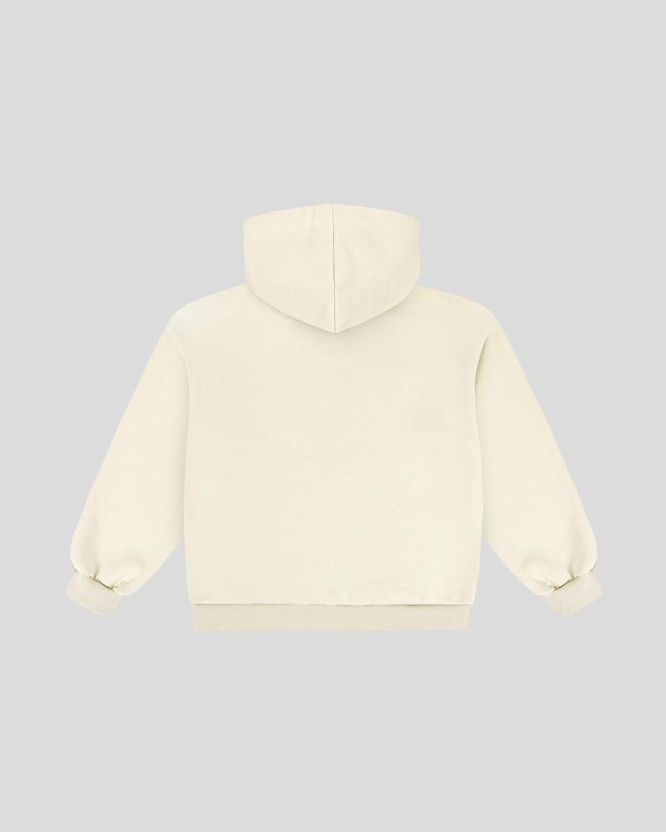 Beige frotte hoodie back