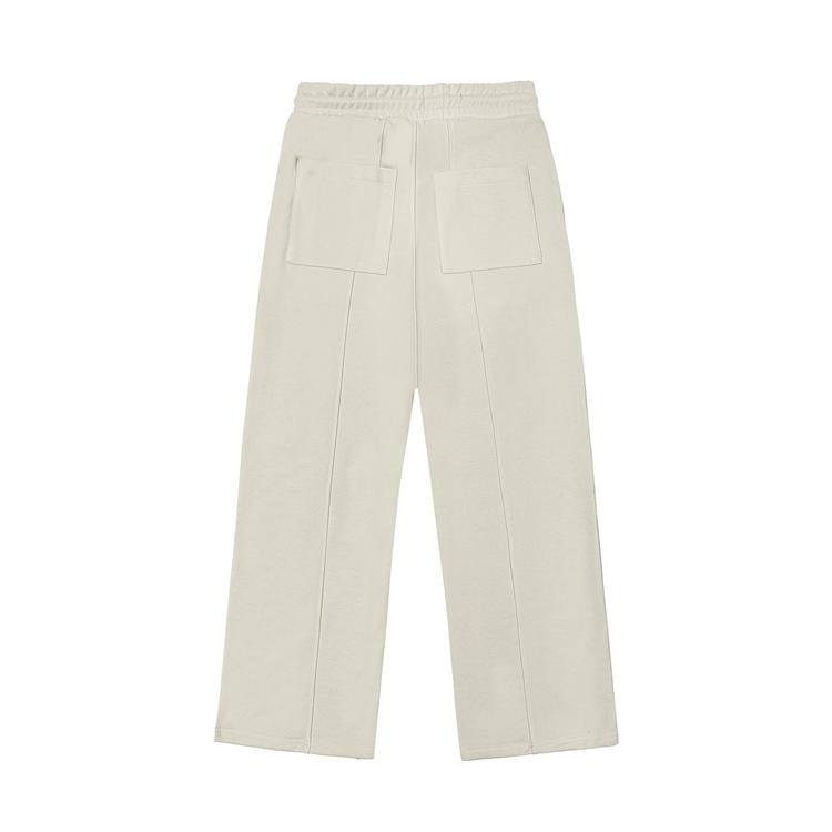 Wide-fit sweatpants (beige) back