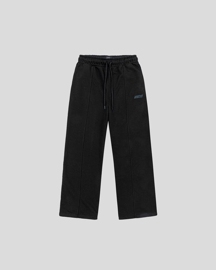 Wide-fit sweatpants (black) front