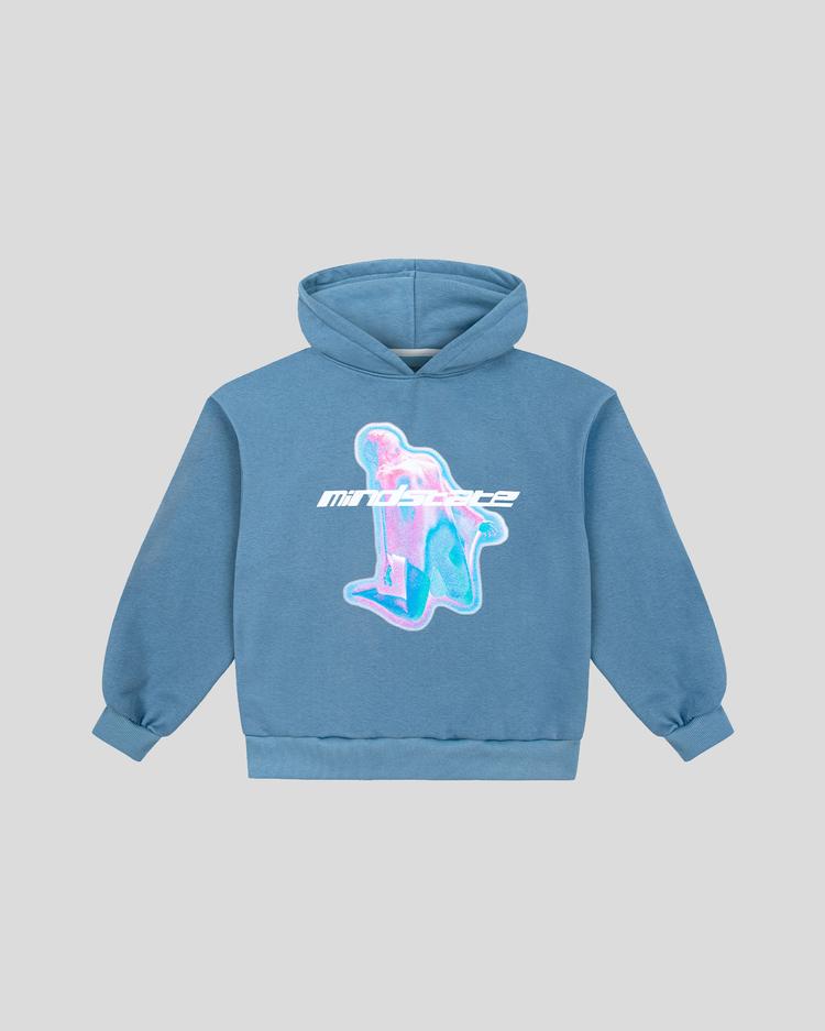 Blue universe hoodie front
