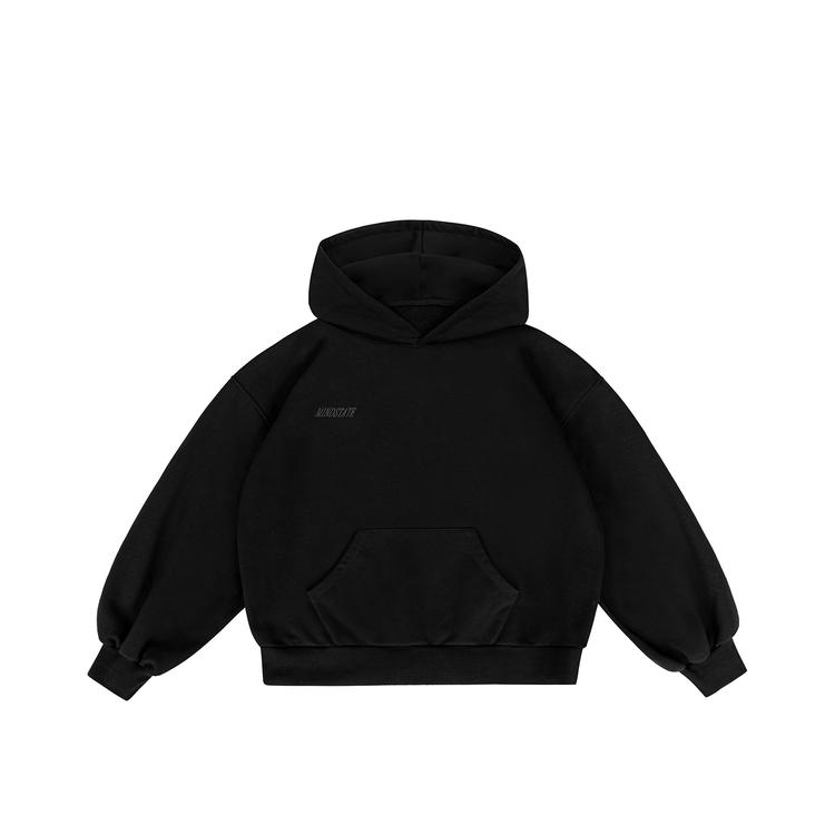 Basic hoodie (black) front