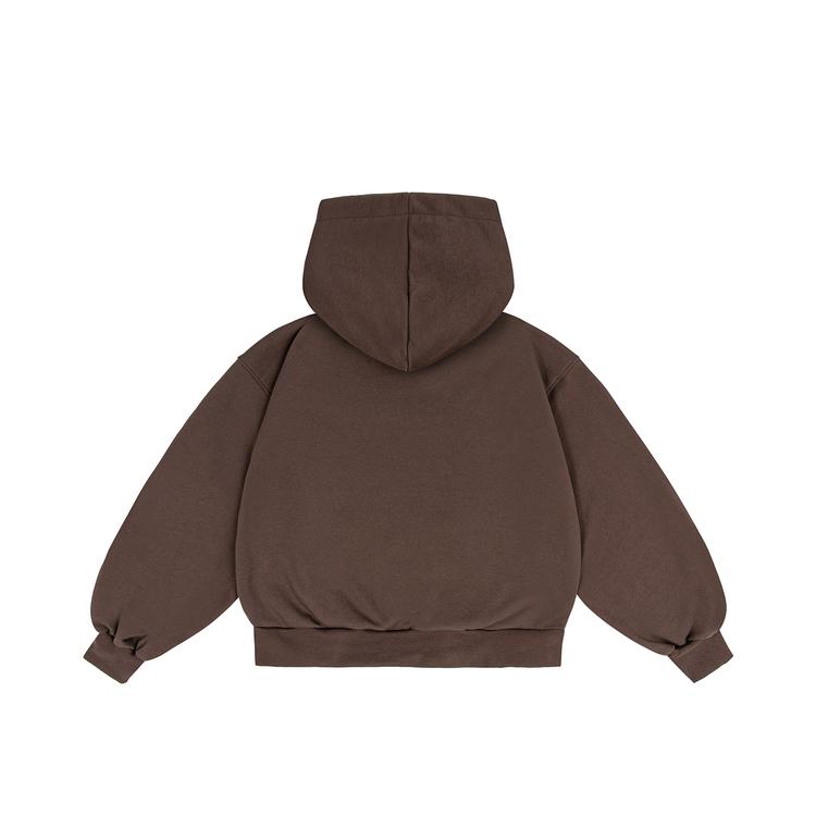 Basic hoodie (brown) back