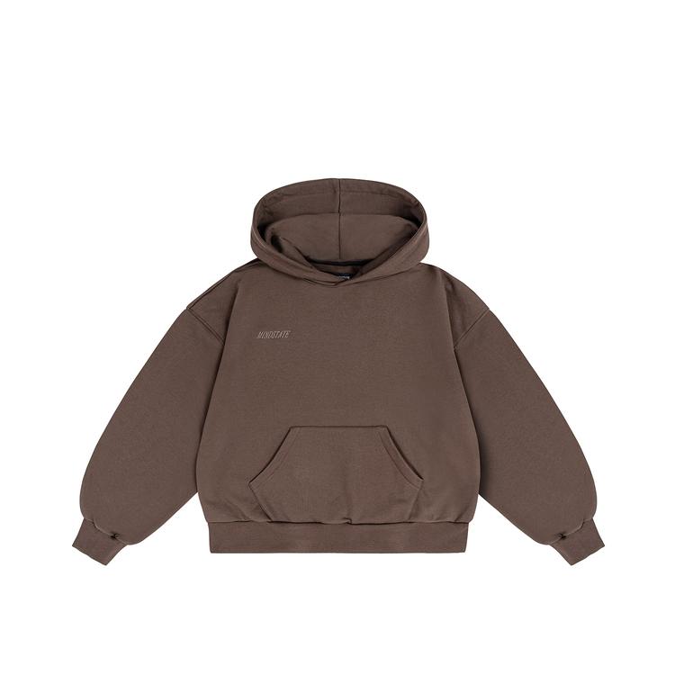 Basic hoodie (brown) front