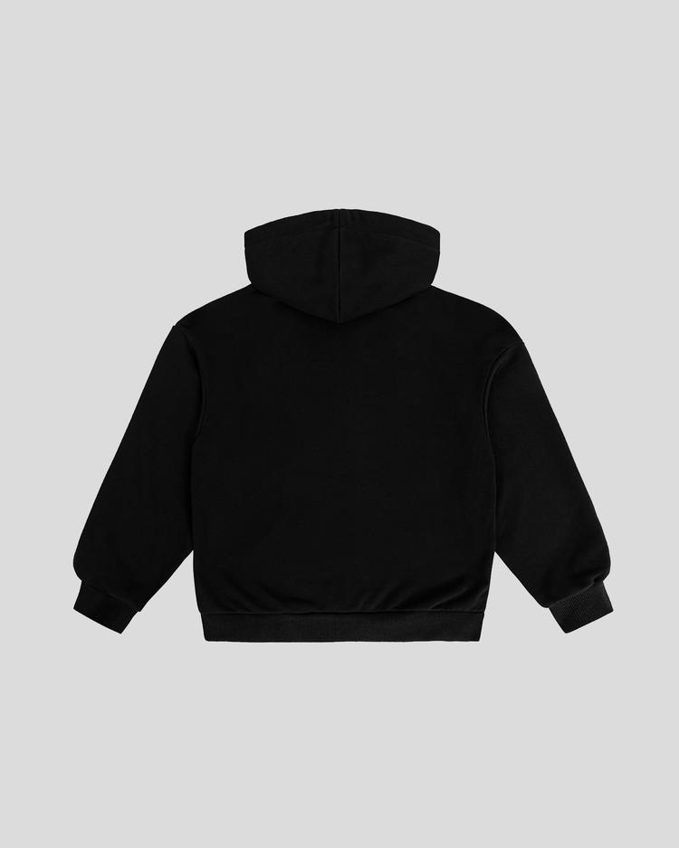 Crystal zip hoodie back