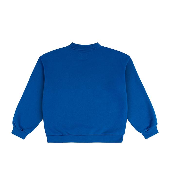 Dark blue frotte crewneck back