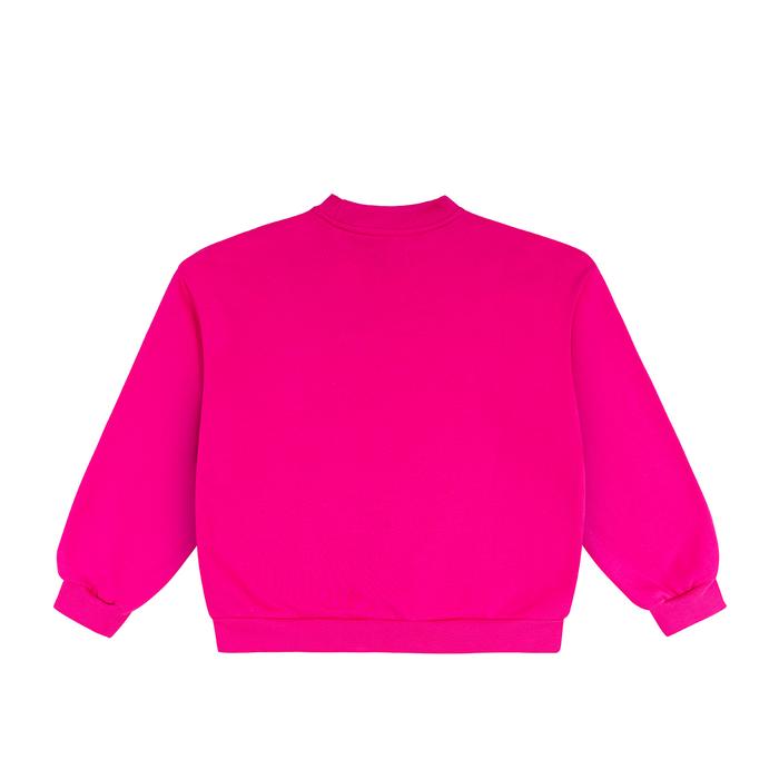 Pink frotte crewneck back