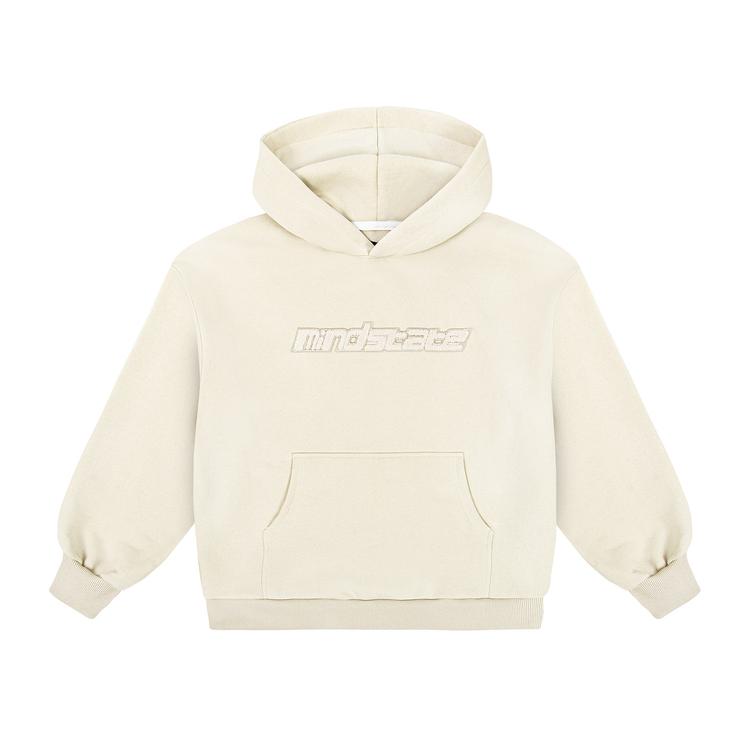 Beige frotte hoodie front