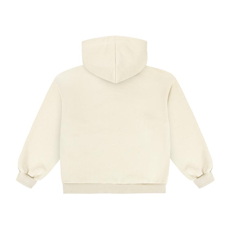 Beige frotte hoodie back