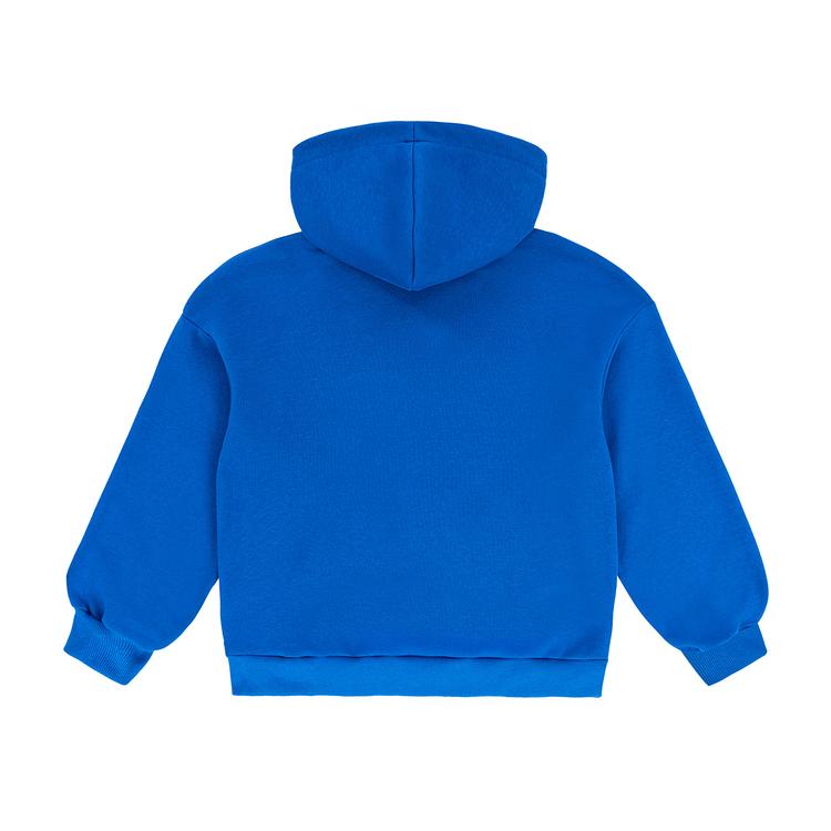 Dark blue frotte hoodie back
