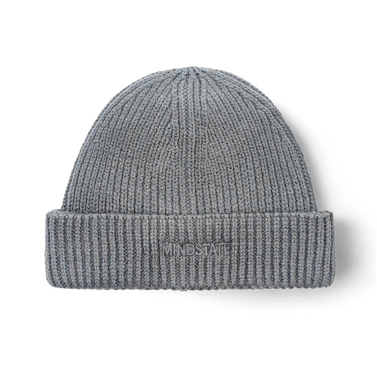 Gray beanie front