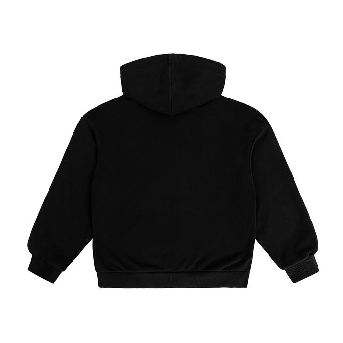 Crystal zip hoodie back