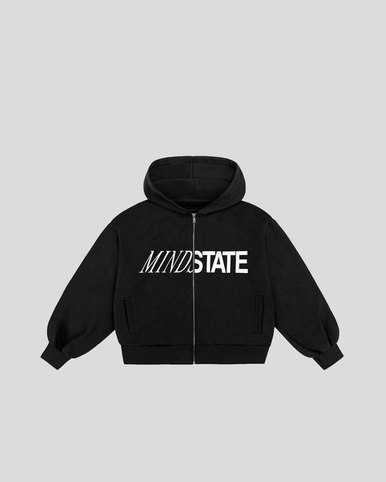 Divided zip hoodie front