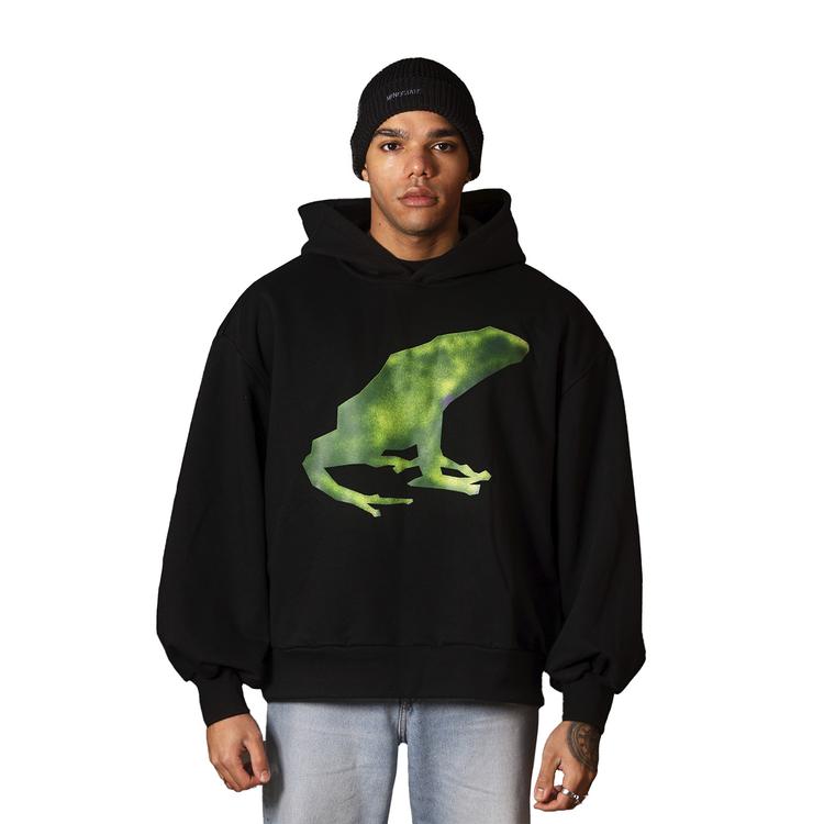 Frog hoodie back