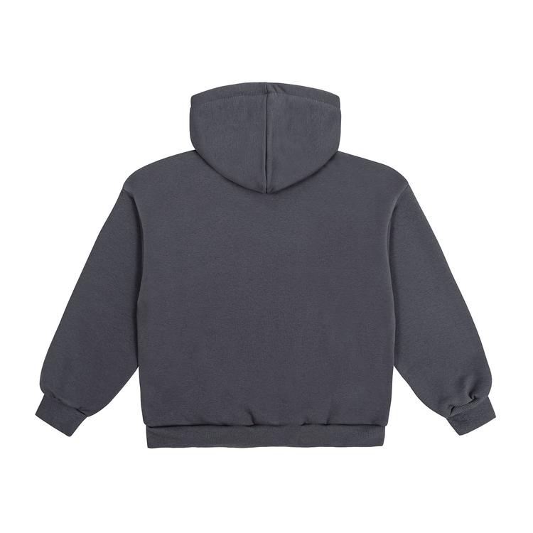 Graphite frotte hoodie back