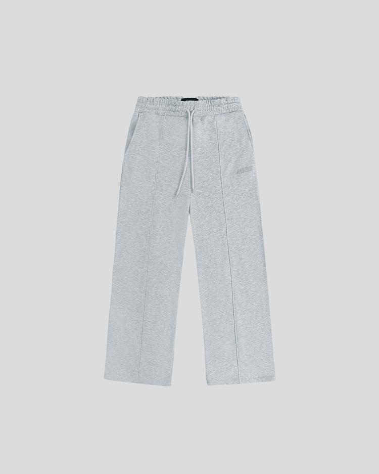 Wide-fit sweatpants (gray) front