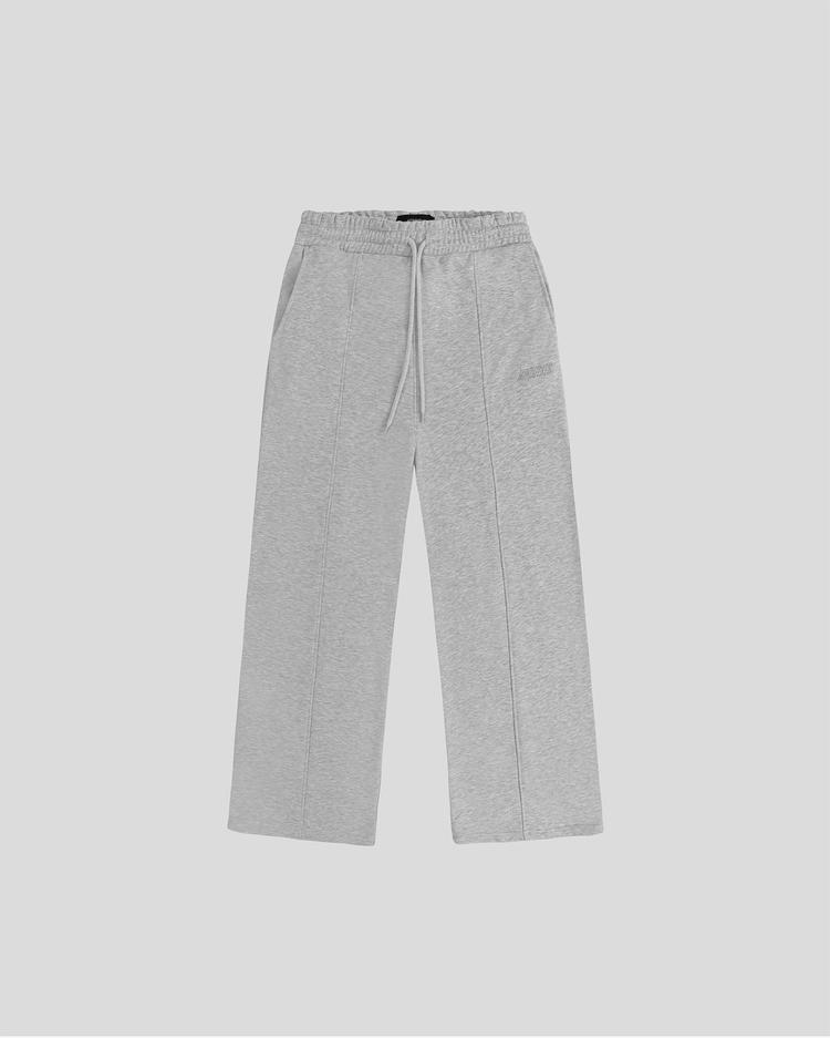 Wide-fit sweatpants (gray) front