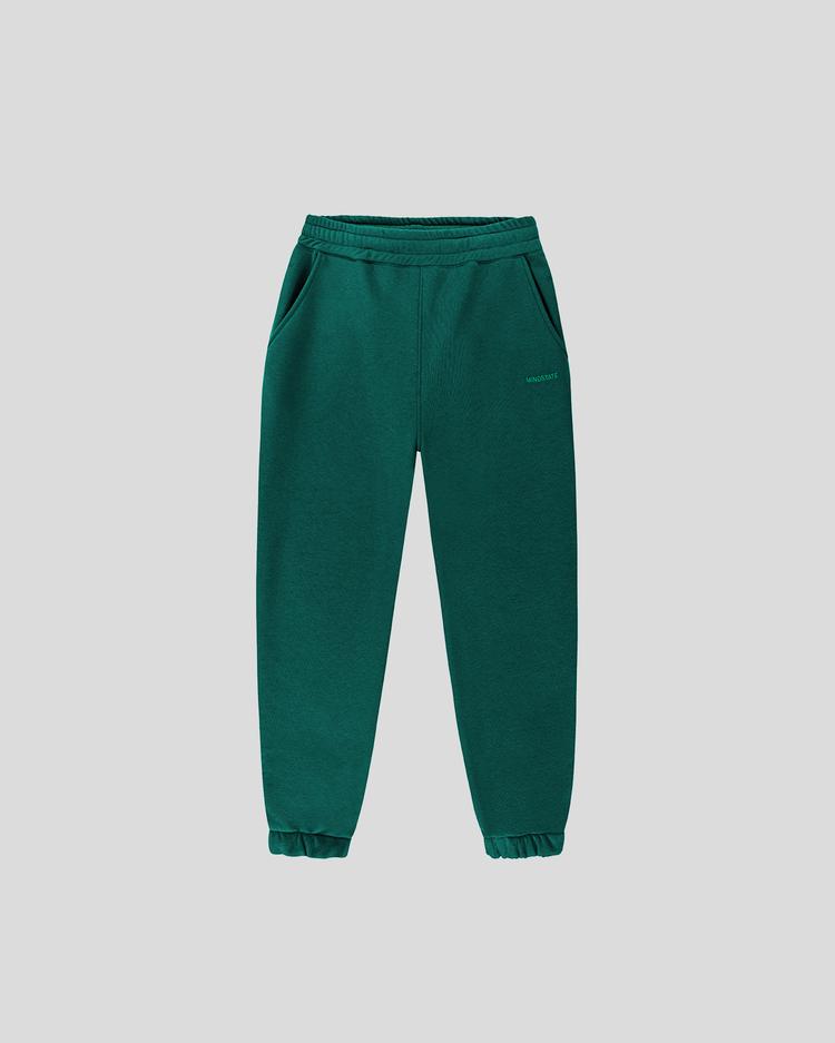 Green sweatpants front