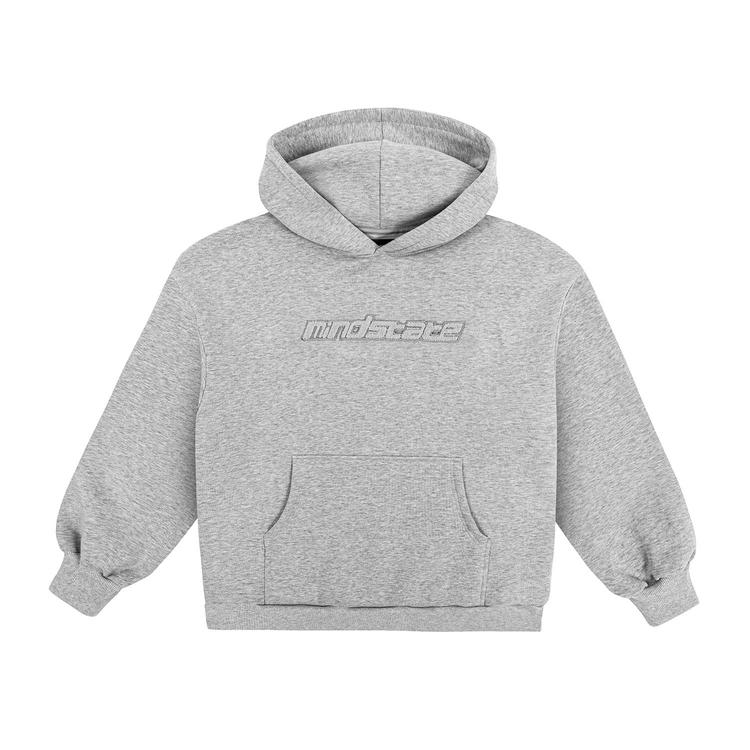 Gray frotte hoodie front