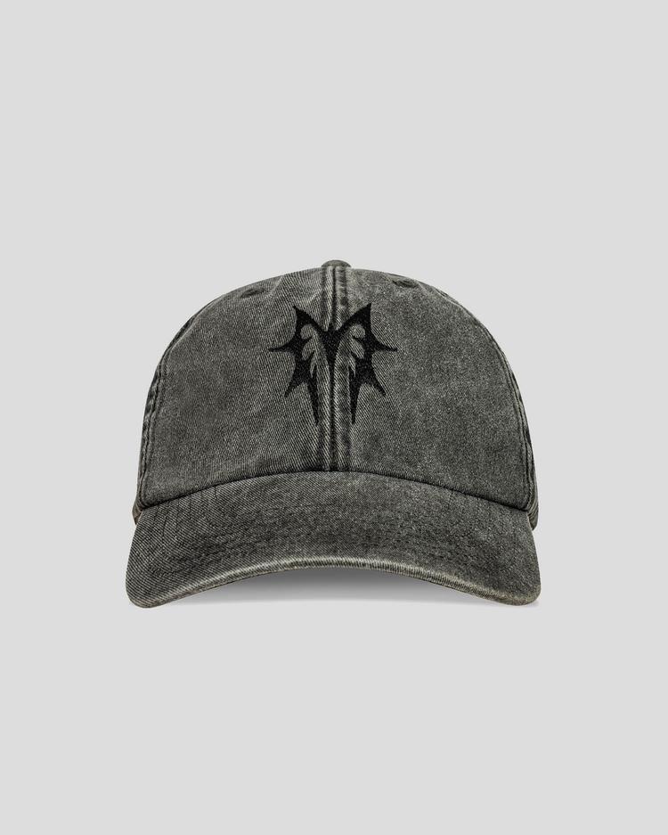 M washed cap front